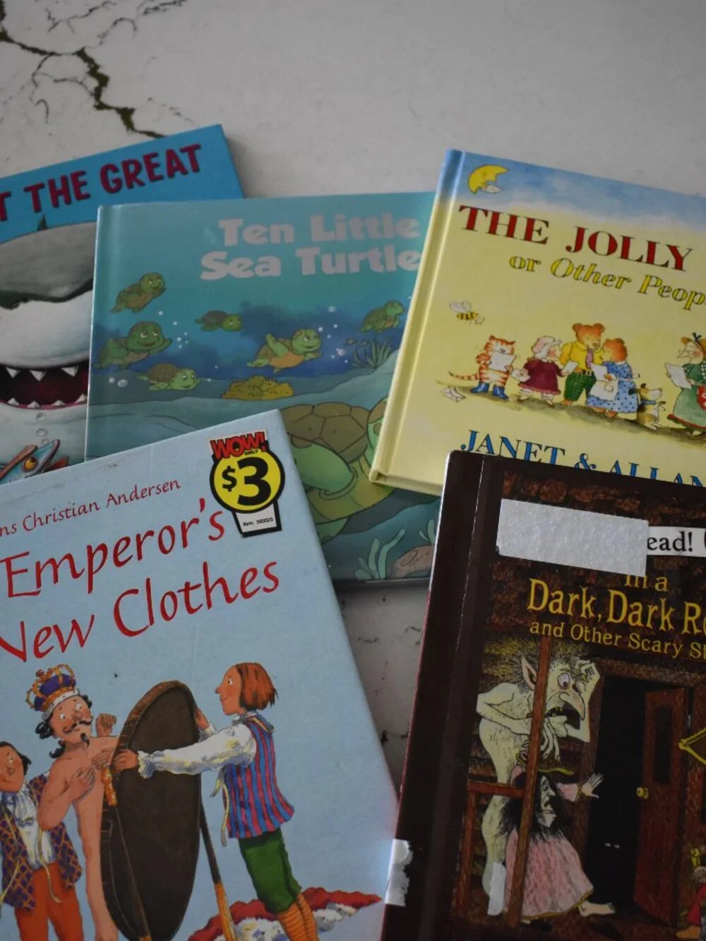 Children's Book Lot of 5 Gilbert Great Sea Turtle Emperor's New Clothes & More